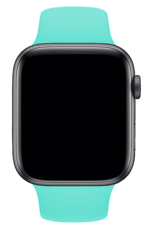 Apple Watch Uyumlu Silikon Spor Kordon Turkuaz