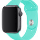 Apple Watch Uyumlu Silikon Spor Kordon Turkuaz  bikordon