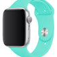Apple Watch Uyumlu Silikon Spor Kordon Turkuaz  bikordon
