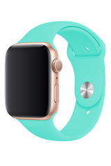 Apple Watch Uyumlu Silikon Spor Kordon Turkuaz