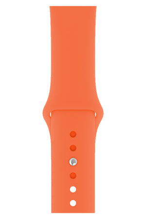 Apple Watch Compatible Silicone Sport Band Orange