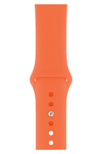 Apple Watch Uyumlu Silikon Spor Kordon Turuncu  bikordon