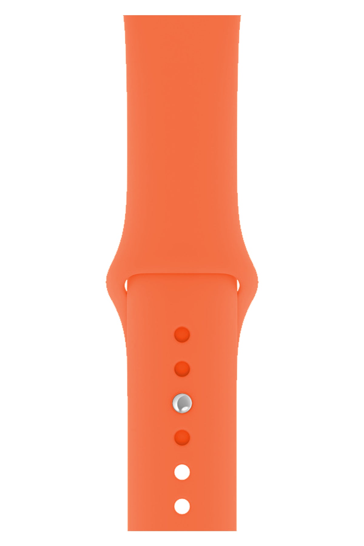 Apple Watch Uyumlu Silikon Spor Kordon Turuncu  bikordon