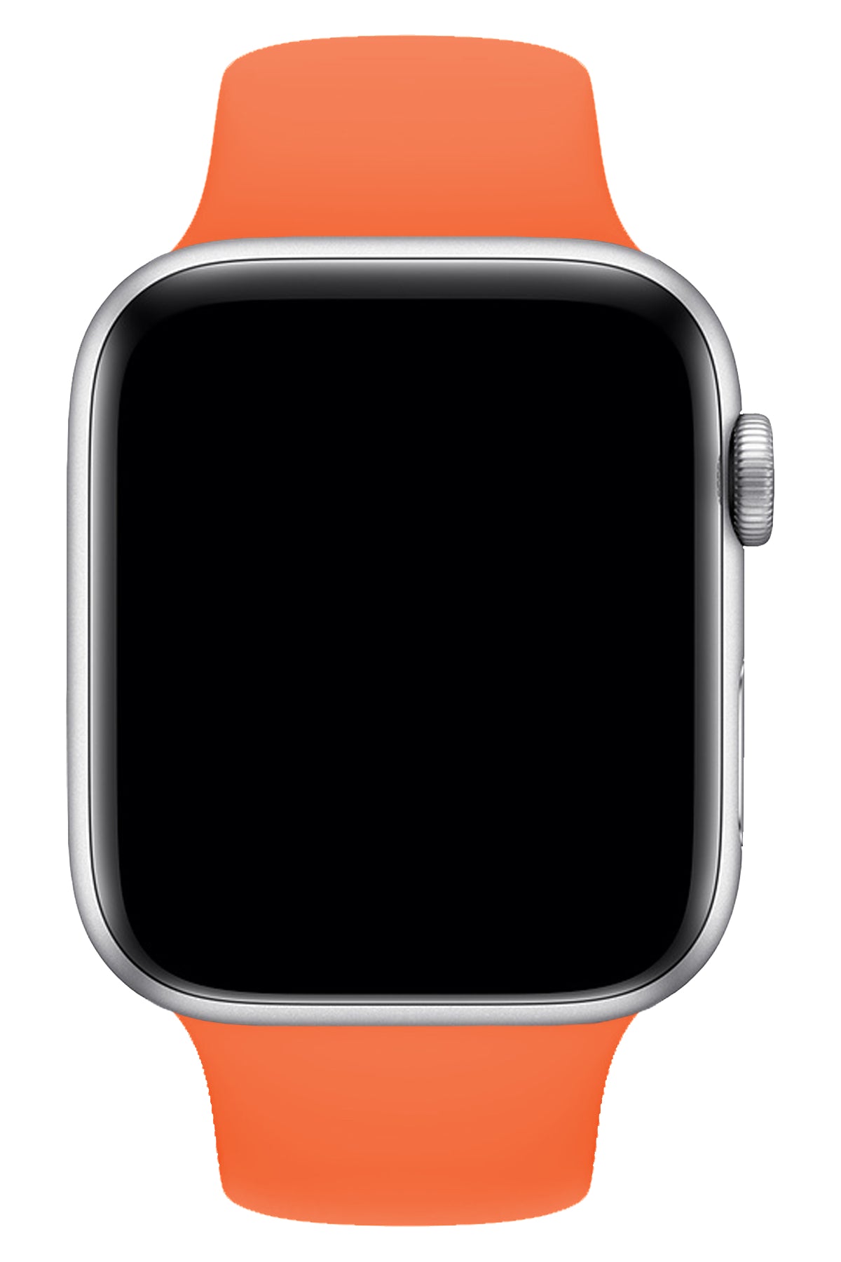 Apple Watch Uyumlu Silikon Spor Kordon Turuncu  bikordon