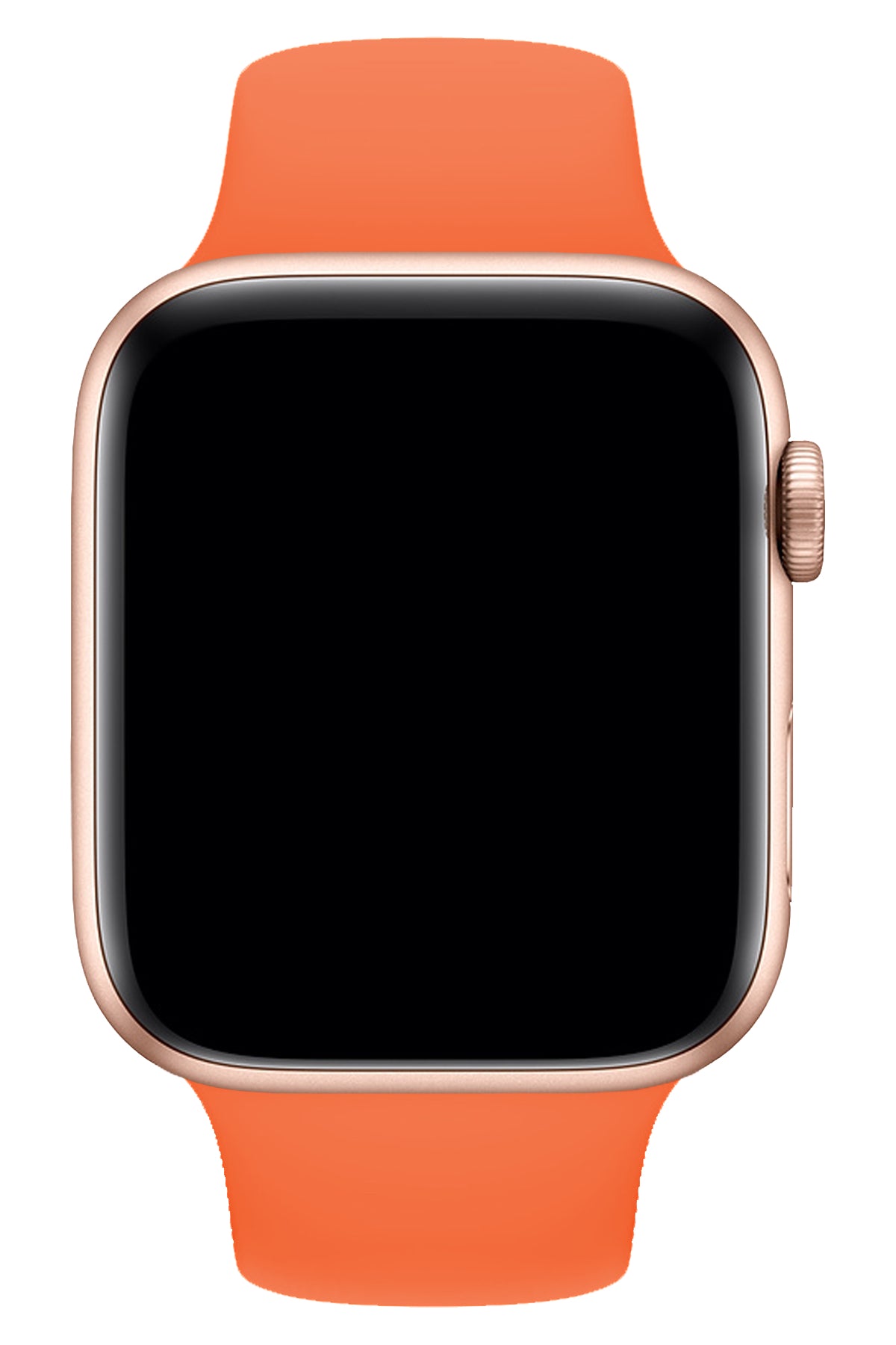 Apple Watch Uyumlu Silikon Spor Kordon Turuncu  bikordon