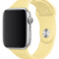 Apple Watch Compatible Silicone Sport Band Pale Yellow 