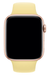 Apple Watch Uyumlu Silikon Spor Kordon Uçuk Sarı