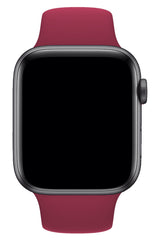 Apple Watch Uyumlu Silikon Spor Kordon Vişne