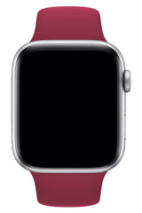 Apple Watch Uyumlu Silikon Spor Kordon Vişne