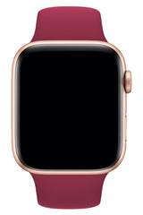 Apple Watch Uyumlu Silikon Spor Kordon Vişne