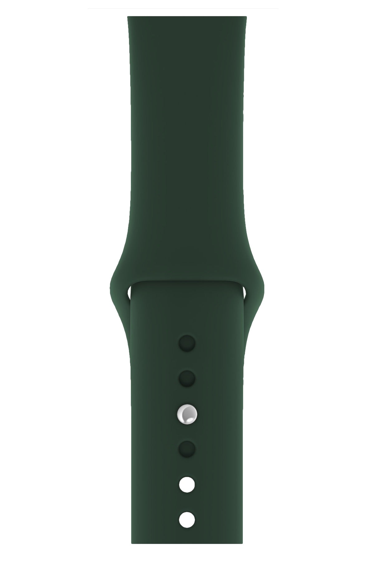 Apple Watch Uyumlu Silikon Spor Kordon Koyu Yeşil