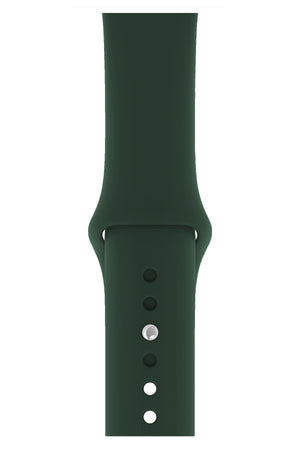 Apple Watch Uyumlu Silikon Spor Kordon Koyu Yeşil
