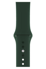 Apple Watch Uyumlu Silikon Spor Kordon Koyu Yeşil  bikordon