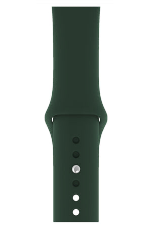 Apple Watch Uyumlu Silikon Spor Kordon Koyu Yeşil  bikordon