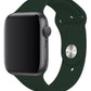 Apple Watch Compatible Silicone Sport Band Dark Green 