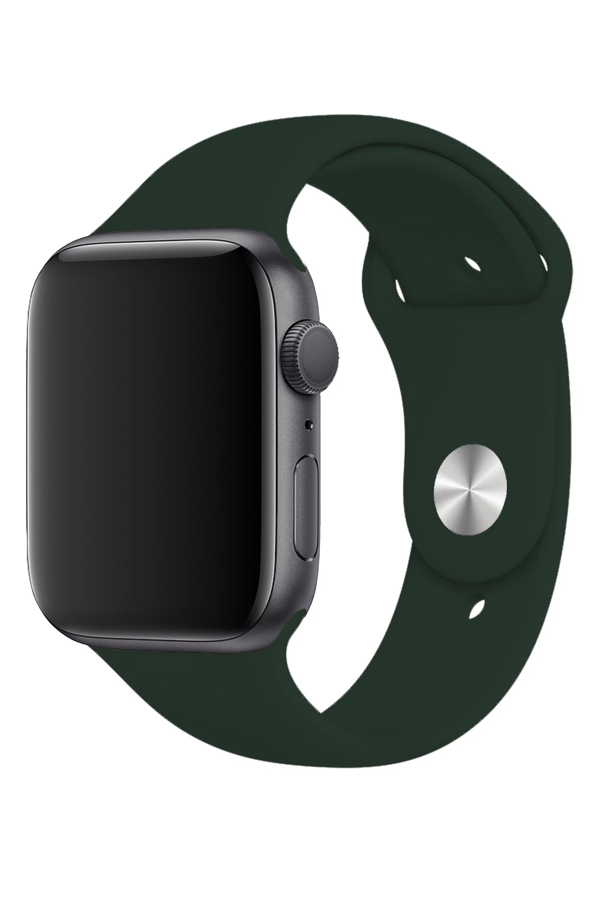 Apple Watch Uyumlu Silikon Spor Kordon Koyu Yeşil  bikordon