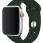 Apple Watch Uyumlu Silikon Spor Kordon Koyu Yeşil  bikordon