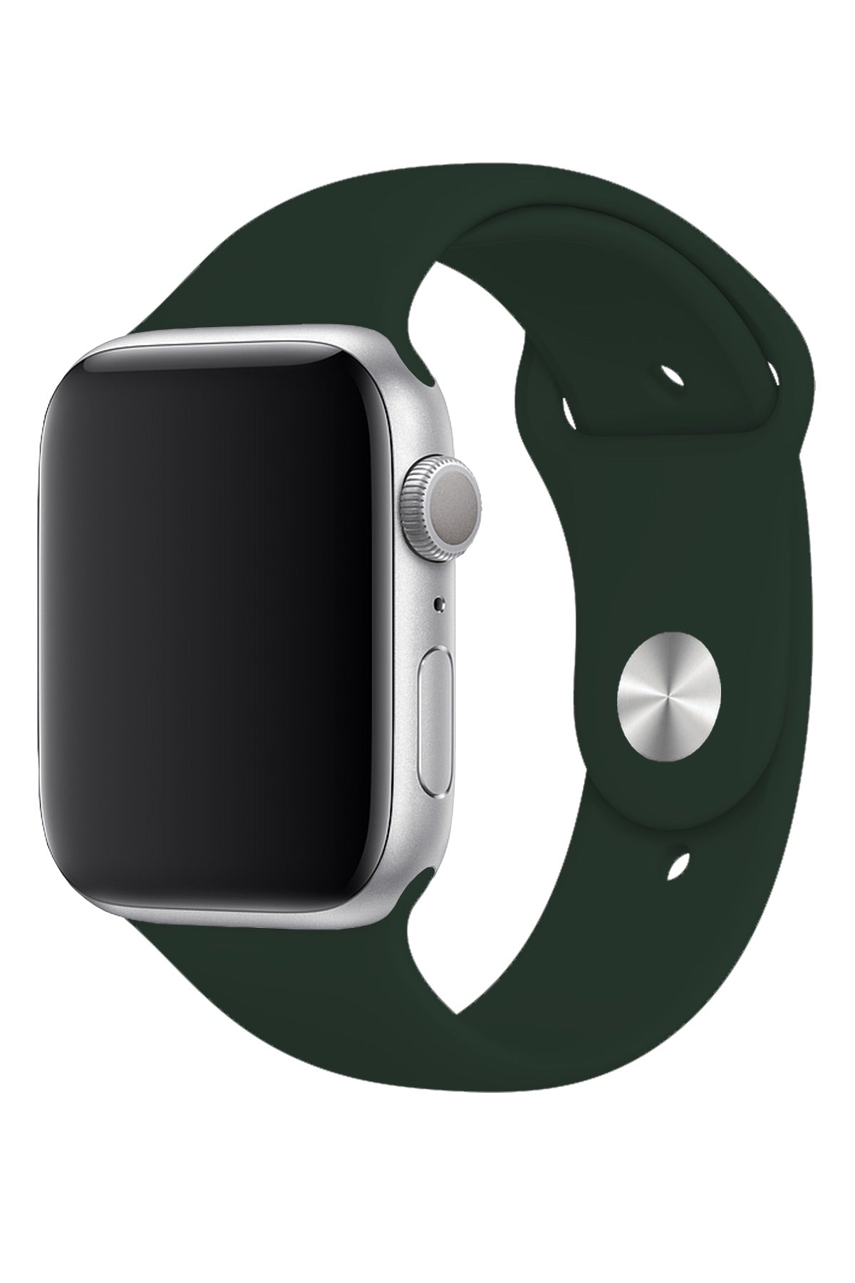 Apple Watch Uyumlu Silikon Spor Kordon Koyu Yeşil  bikordon
