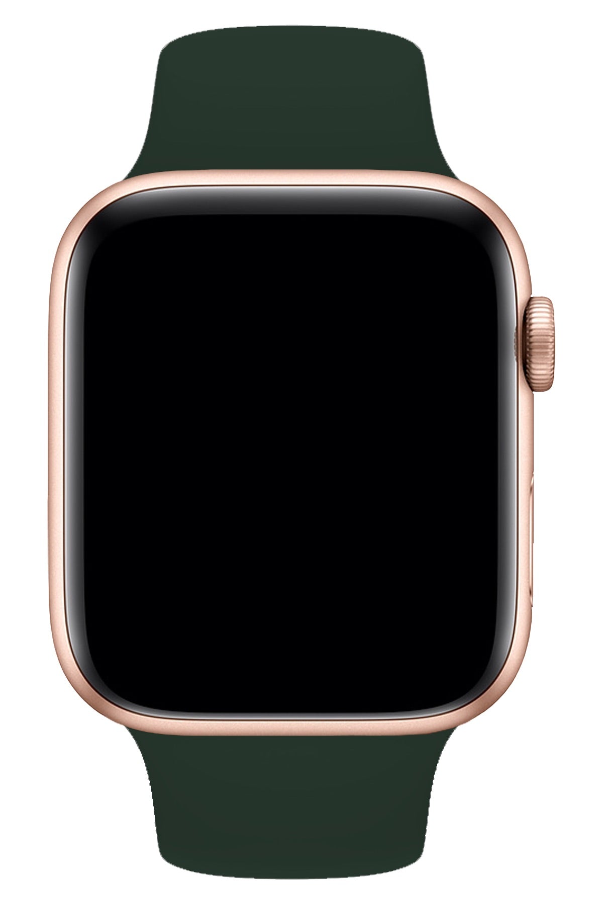 Apple Watch Uyumlu Silikon Spor Kordon Koyu Yeşil  bikordon