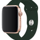 Apple Watch Uyumlu Silikon Spor Kordon Koyu Yeşil  bikordon