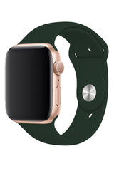 Apple Watch Compatible Silicone Sport Band Dark Green 