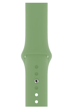 Apple Watch Compatible Silicone Sport Band Moss Green 