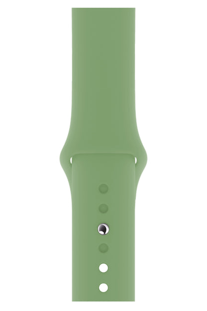 Apple Watch Uyumlu Silikon Spor Kordon Yosun Yeşil  bikordon