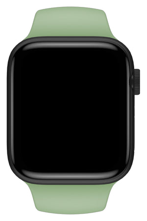 Apple Watch Uyumlu Silikon Spor Kordon Yosun Yeşil  bikordon