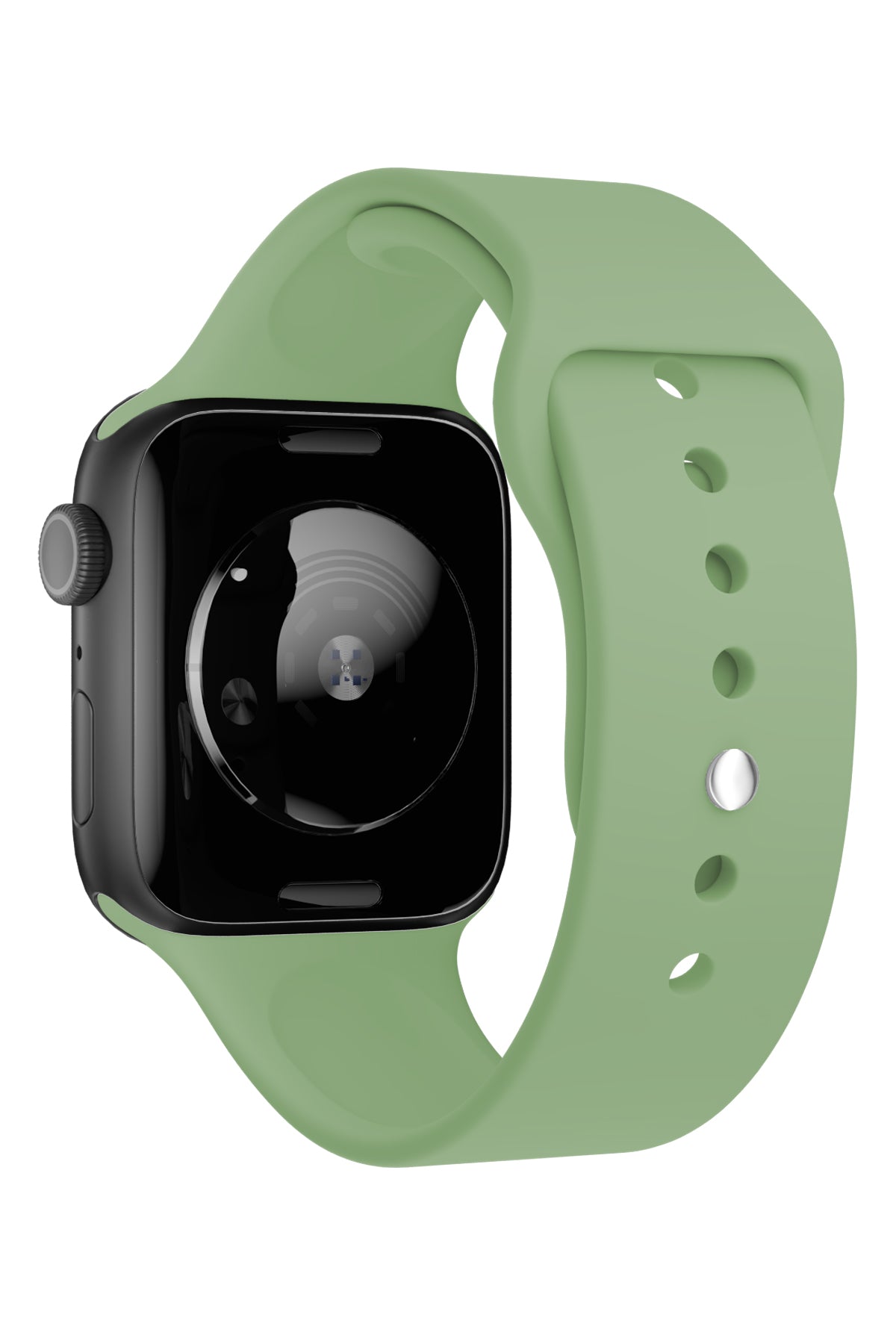 Apple Watch Uyumlu Silikon Spor Kordon Yosun Yeşil  bikordon
