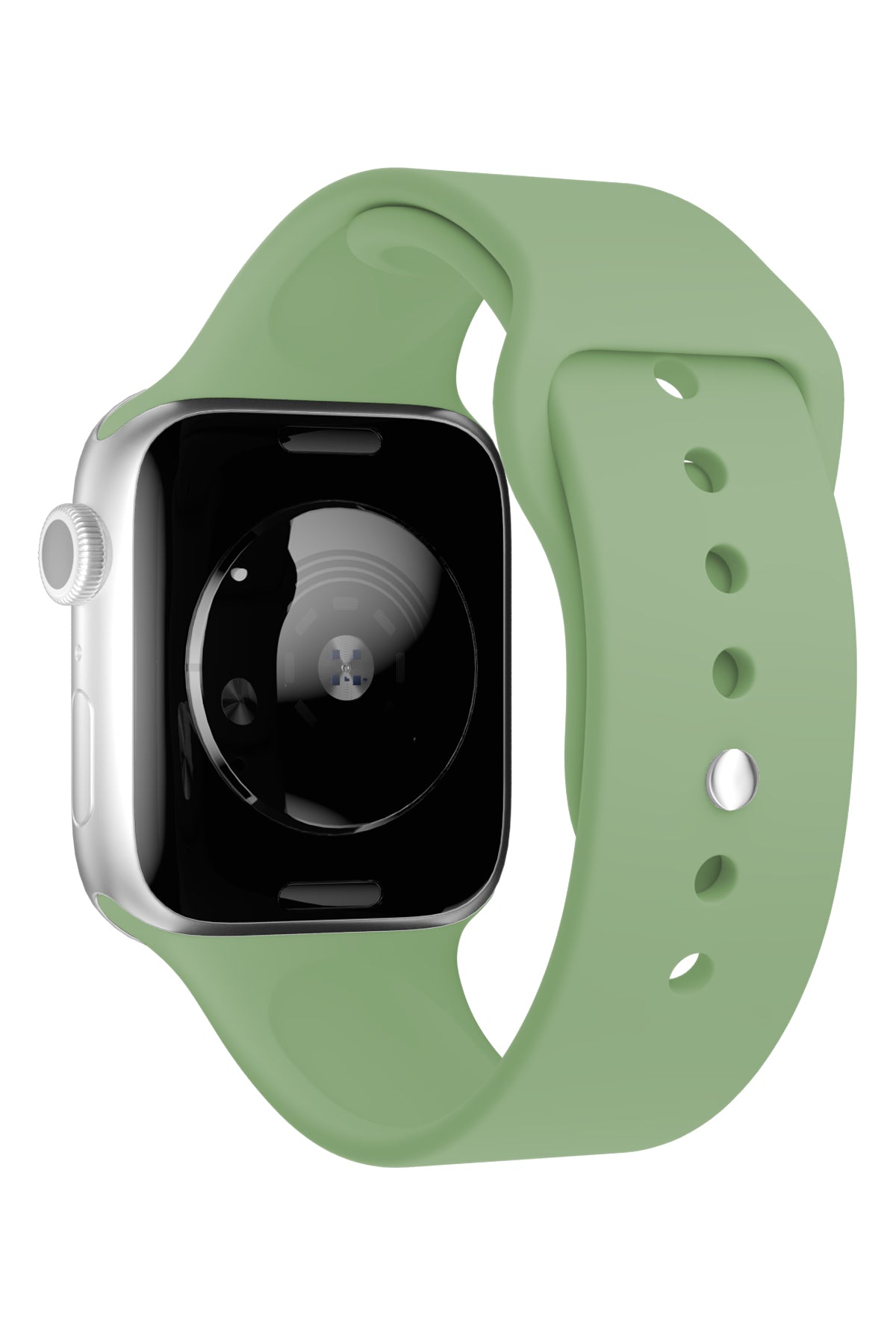 Apple Watch Uyumlu Silikon Spor Kordon Yosun Yeşil  bikordon