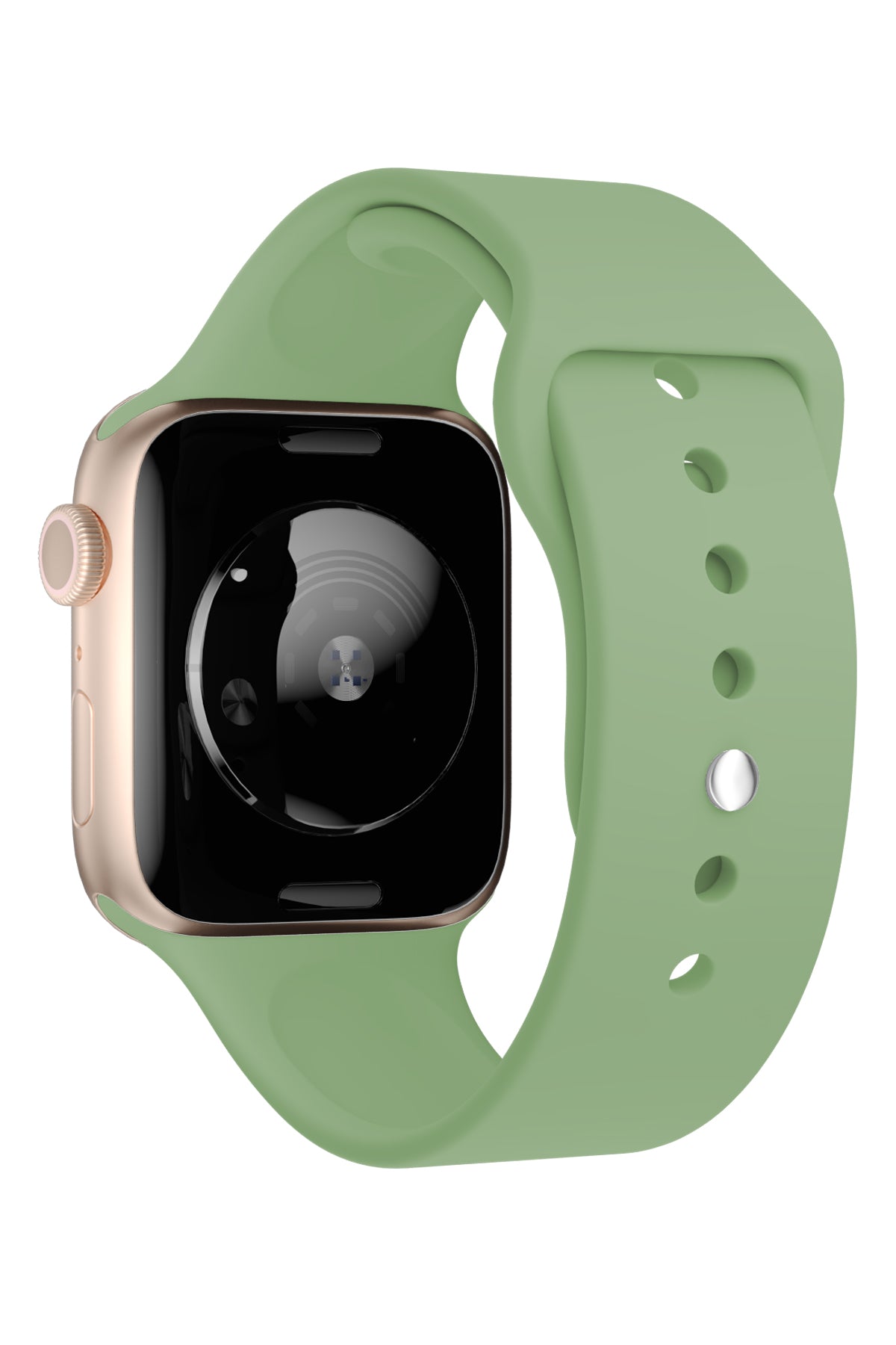 Apple Watch Uyumlu Silikon Spor Kordon Yosun Yeşil  bikordon