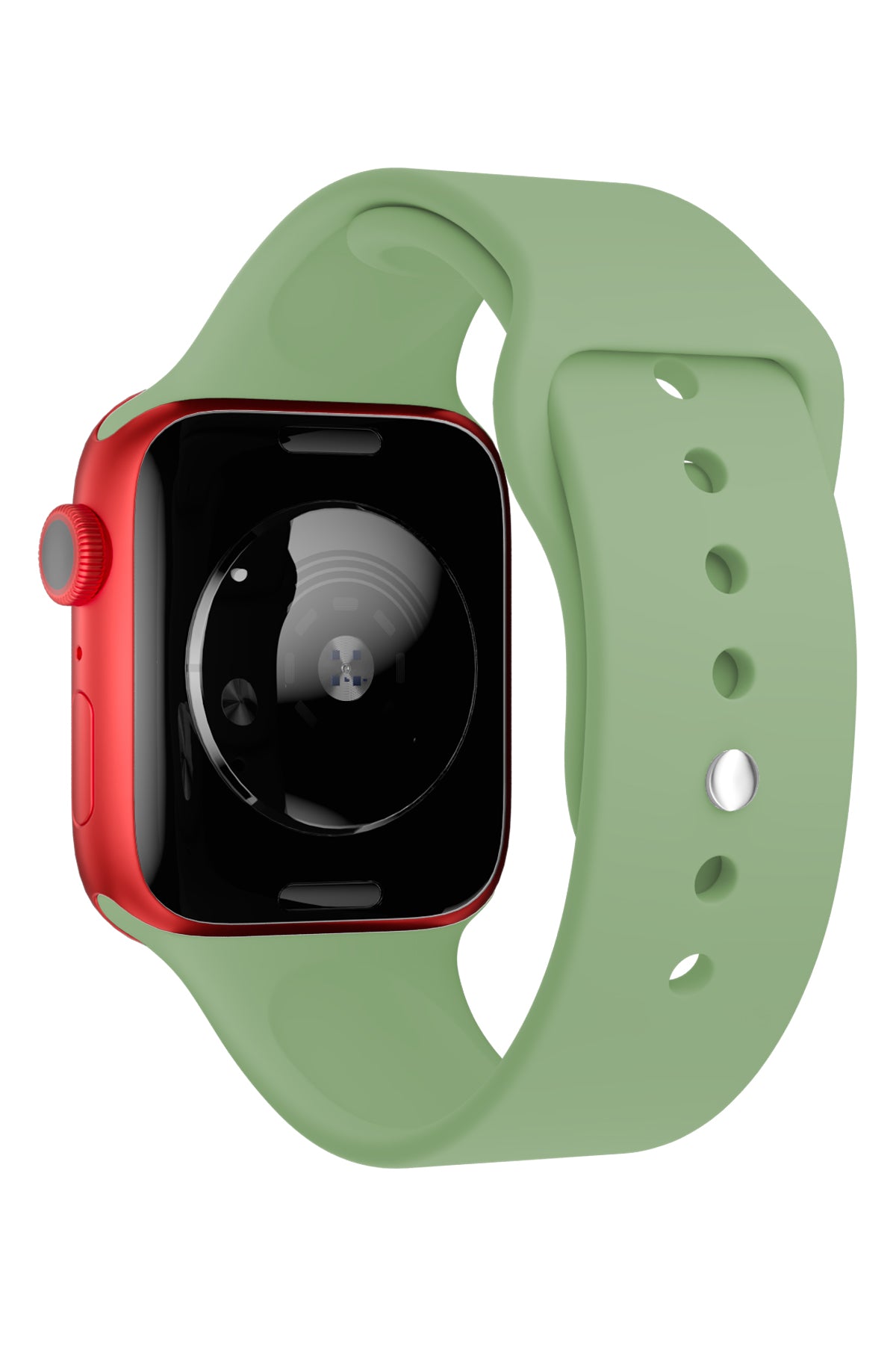 Apple Watch Uyumlu Silikon Spor Kordon Yosun Yeşil  bikordon