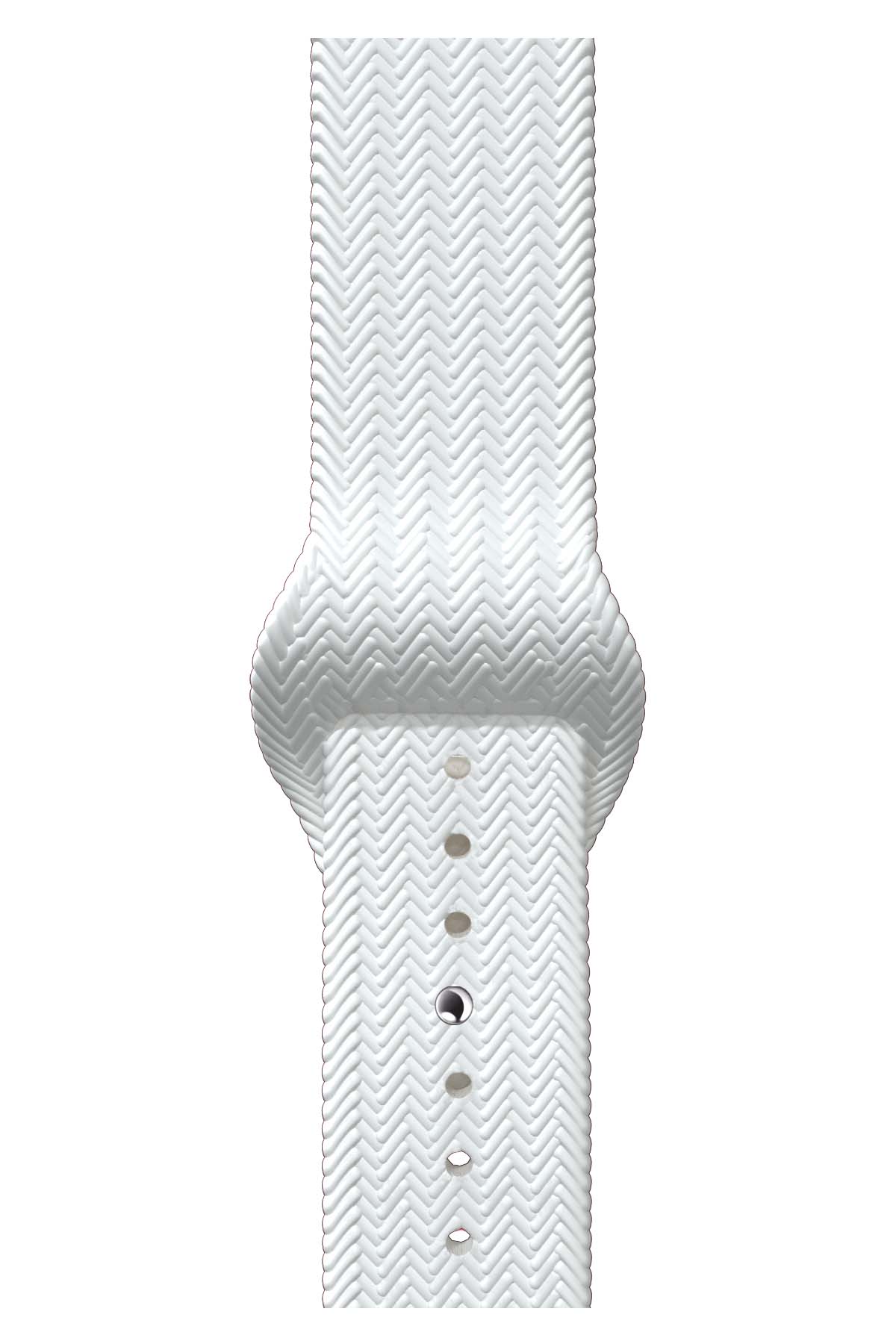 Apple Watch Uyumlu Silikon Wicker Loop Kordon Jewel  bikordon
