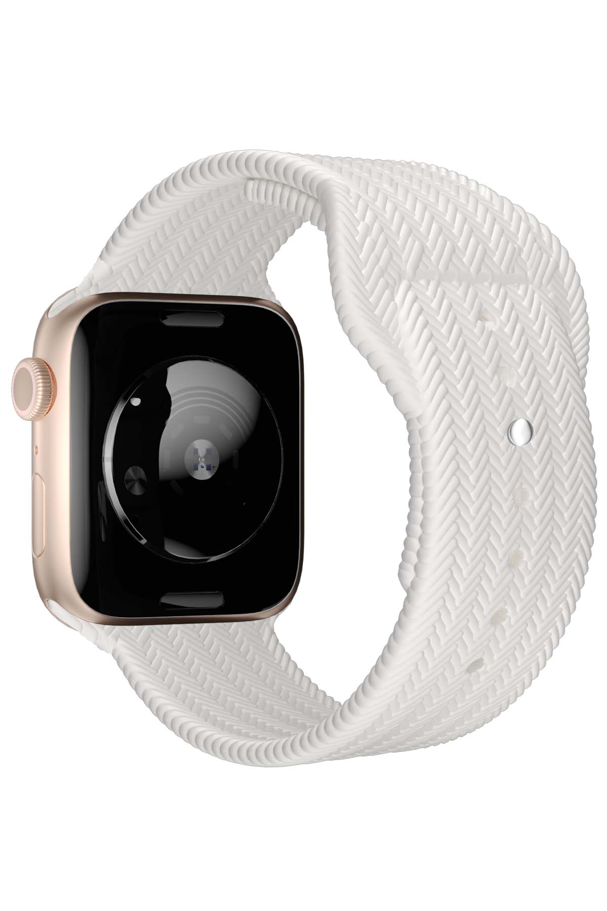 Apple Watch Uyumlu Silikon Wicker Loop Kordon Jewel  bikordon