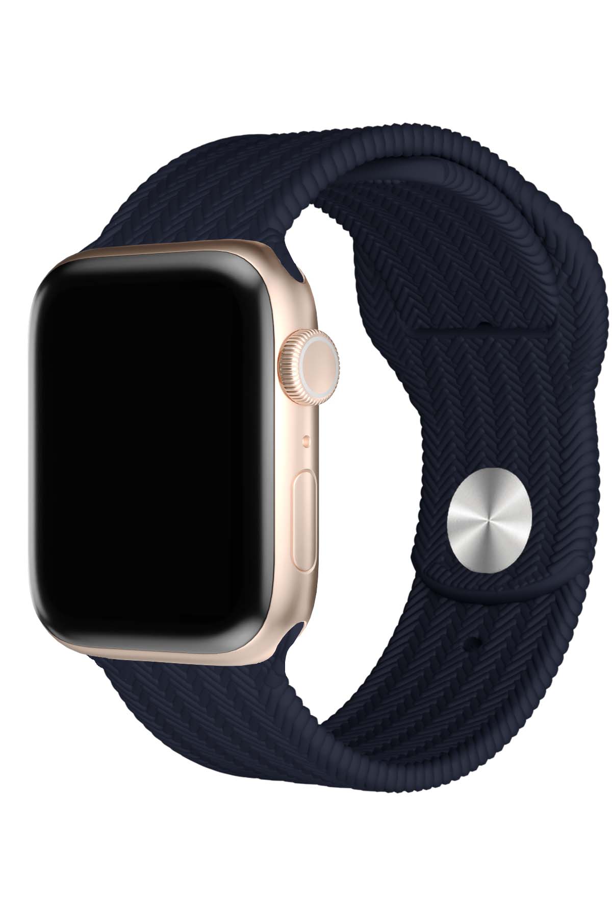 Apple Watch Uyumlu Silikon Wicker Loop Kordon Nessie  bikordon