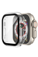 Apple Watch Ultra Uyumlu Ekran Koruyucu Kasa Şeffaf 49mm bikordon