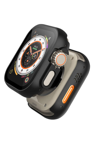 Apple Watch Ultra Uyumlu Ekran Koruyucu Kasa Siyah  bikordon