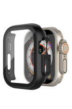 Apple Watch Ultra Uyumlu Ekran Koruyucu Kasa Siyah 49mm bikordon