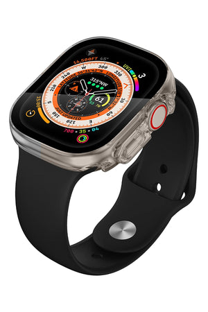 Apple Watch Ultra Uyumlu Ekran Koruyucu Kasa Tuş Korumalı Şeffaf  bikordon
