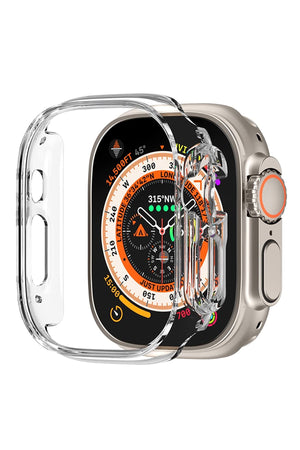 Apple Watch Ultra Uyumlu Kasa Koruyucu Şeffaf Bumper