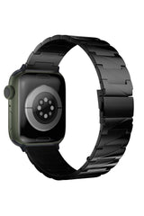 Apple Watch Uyumlu Artus Loop Çelik Kordon Soot
