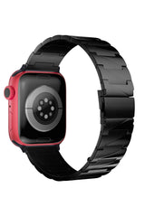 Apple Watch Uyumlu Artus Loop Çelik Kordon Soot