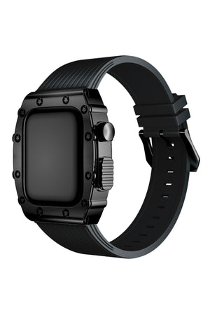 Apple Watch Uyumlu Azure Kasa Koruyucu Kordon Deep Black  bikordon