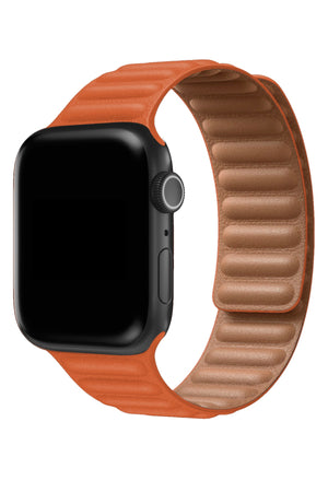 Apple Watch Uyumlu Baklalı Deri Loop Kordon Agat  bikordon