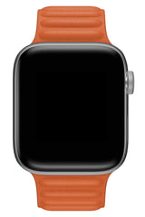 Apple Watch Uyumlu Baklalı Deri Loop Kordon Agat