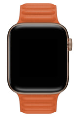 Apple Watch Uyumlu Baklalı Deri Loop Kordon Agat