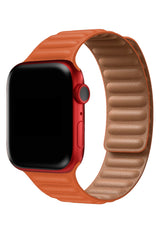 Apple Watch Uyumlu Baklalı Deri Loop Kordon Agat