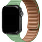 Apple Watch Uyumlu Baklalı Deri Loop Kordon Aventurin  bikordon