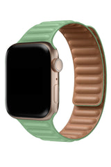 Apple Watch Uyumlu Baklalı Deri Loop Kordon Aventurin