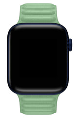Apple Watch Uyumlu Baklalı Deri Loop Kordon Aventurin